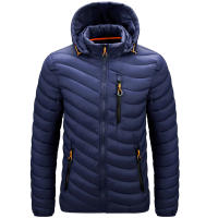 Chaqueta impermeable para hombre, parka gruesa con capucha, informal, ajustada, a la moda, novedad de otoño, invierno, 2023 - details 12