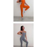 Mono de alta elasticidad para mujer, mameluco de yoga suave y transpirable con almohadillas, ropa deportiva para saltar - details 1