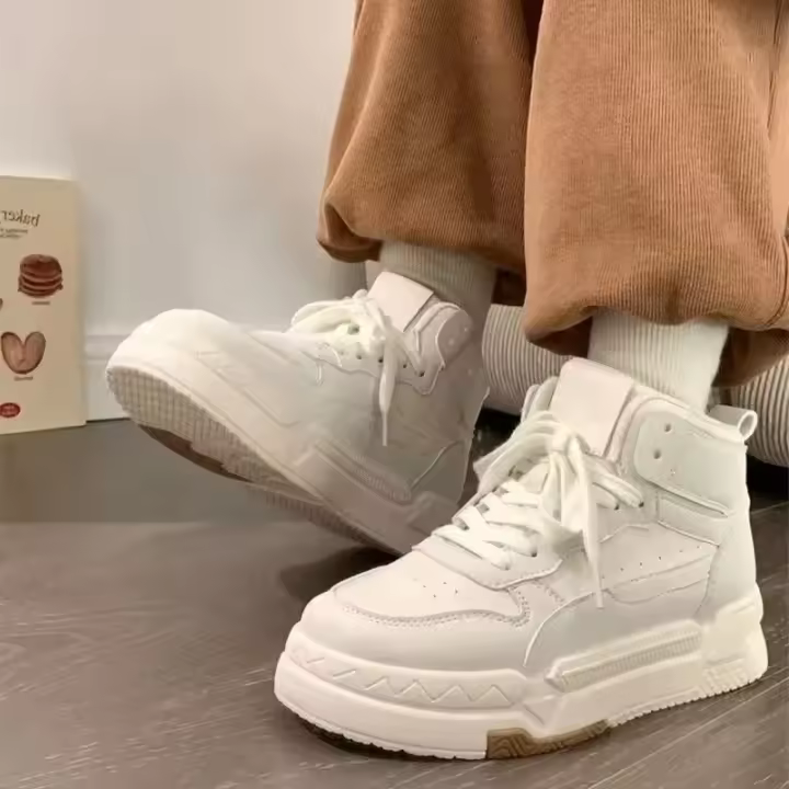 Zapatillas Deportivas con Plataforma Azul Zapatos Planos para Mujer, Estilo Vintage, Informal, Ultrazonado, Kawaii, Lolita, Harajuku, Botas Escolares - 1