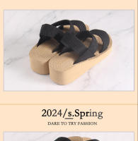 Nueva zapatilla ligera de suela gruesa para exteriores, cómoda, con punta cerrada, estilo para mujer, estudiante, aumento de altura - details 0
