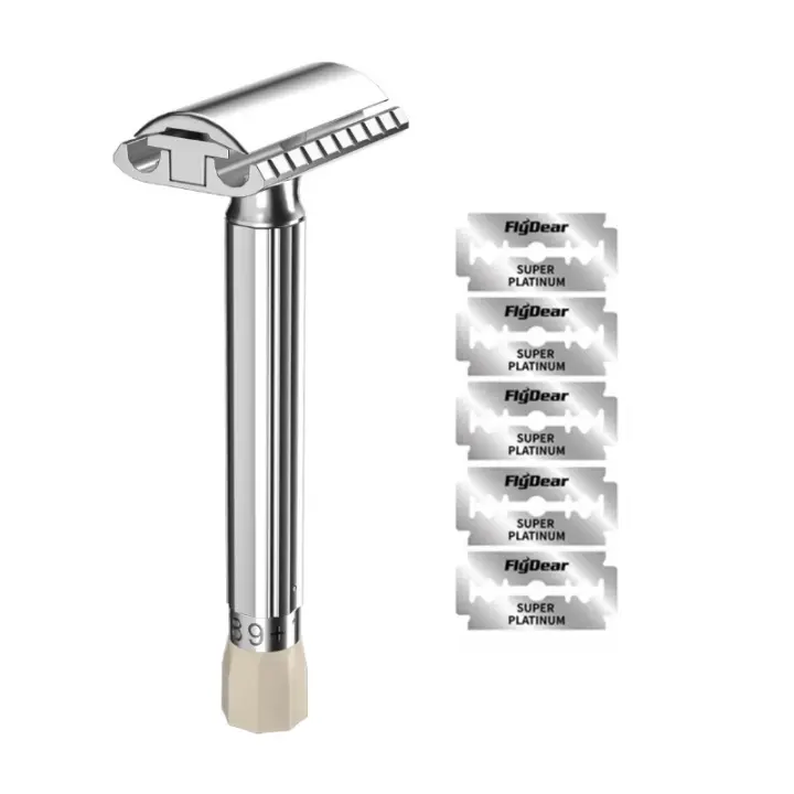 Akashi afeitadora de seguridad ajustable, afeitadora de aleación de zinc para hombres, afeitadora profesional - 1