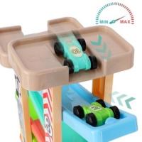 Pista de Carreras con 6 Rampas y 8 Mini Coches Juego de Vehículos Racer con Estacionamiento en la Azotea - details 3