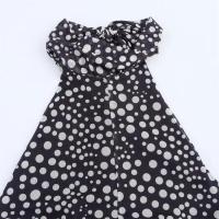 Vestido largo casual de verano 2025 para mujer con lunares, cuello halter, espalda descubierta y dobladillo suelto. - details 9