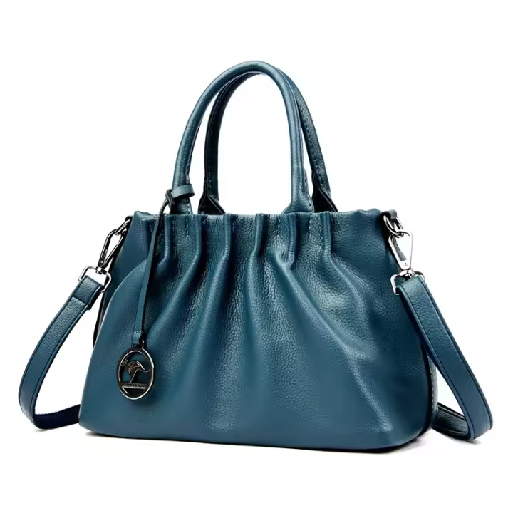 Bolso de cuero genuino de diseñador de ropa de mujer de alta gama, gran capacidad, informal, pulsera - 1
