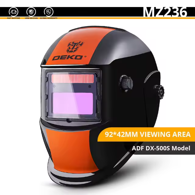 DEKO-Máscara de Soldadura con energía Solar, capucha con oscurecimiento automático, rango ajustable 4/9-13, MIG MMA, casco de soldadura eléctrico, lentes para máquina de soldadura - 1