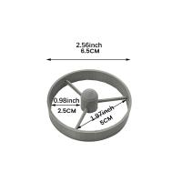 Anillo de alimentación de peces flotante redondo, alimentador de alimentos para acuario de plástico gris, alimentador de peces para estanque duradero, patio de jardín al aire libre, 3 uds. - details 0