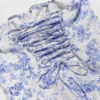 Vestido Midi bohemio de verano con tirantes finos y abertura en el muslo, vestido con lazo en la parte delantera, estampado liso, sin mangas, Vintage, vestidos de playa - details 47