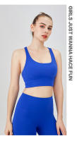 ZHUMU GYM Deportiva Prenda Sujetador de Yoga Cruzado de Espalda A Prueba de Golpes Fitness para Mujeres Tops de Crop de Nylon y Spandex - details 14