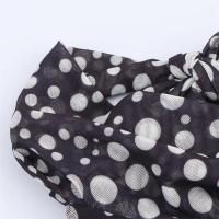 Vestido largo casual de verano 2025 para mujer con lunares, cuello halter, espalda descubierta y dobladillo suelto. - details 3