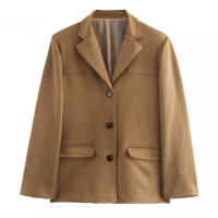 Ropa de mujer europea y americana, superventas en AliExpress, chaqueta de tela de ante Retro - details 3