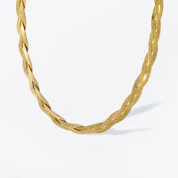 Collar EILIECK 316L Acero Inoxidable 3en1 Cadena Giratoria Para Mujer Niña Joyería De Moda Collar Cuello Plano Para Fiesta - details 18