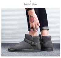 Botas de nieve de invierno para hombre, zapatillas altas para mujer, zapatos informales de moda, pies de piel desnuda, algodón, luz cálida, parejas, talla grande 35-47 - details 17