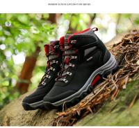 Zapatos de senderismo de cuero de alta calidad para hombre, botas de acampada resistentes al desgaste para exteriores, zapatos de Trekking, zapatillas de caza y escalada - details 25