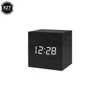 Reloj despertador de moda LED reloj de madera mesa Control de voz Reloj de madera digital Despertador USB/AAA relojes - details 9