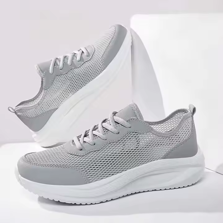 Deportes de moda para hombres grandes con parte superior de malla transpirable, suela ligera de EVA, zapatos de estilo para caminar en primavera y verano - 1