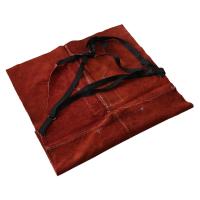 Leather Welding Apron - Heat & Flame-Resistant Heavy Duty Work Forge Apron with 6 Pockets, 42Inch Large - details 3