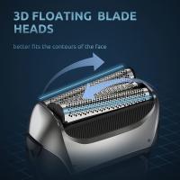 Afeitadora Eléctrica Recargable Barba de Papel Húmedo/Seco, Pantalla LED, Afeitadora de Belleza para Hombres con Recortador Pop-up - details 2