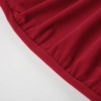BUNO-francés Retro elegante con volantes un hombro cintura ajustada hueso de pescado envuelto vestido de cadera temperamento picante chica faldas cortas - details 13