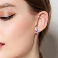 Pendientes de plata de ley 925 para mujer, aretes con forma de libélula y pájaro, joyería fina para boda, novedad - details 51