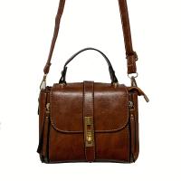 Bolso Cruzado de Cuero Genuino Premium Diseño Clásico, Cierre con Snap, Correa Ajustable, Tono Dorado, Perfecto para Uso Diario, Viajes, Trabajo - details 11