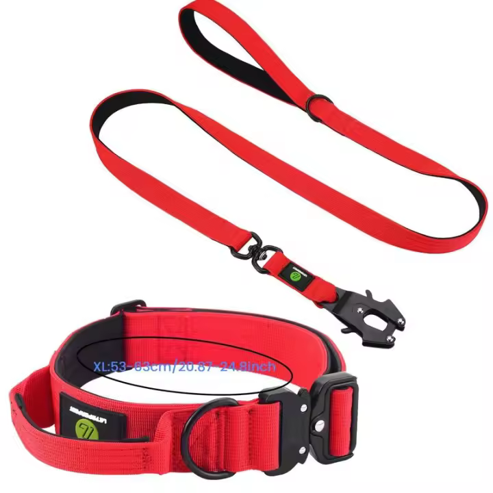 Collar táctico Perro, Conjunto de Correa, mango Militar, puede durante, Nailon, accesorios entrenamiento caminar para mascotas - 1