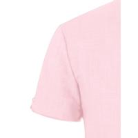 Camisa clásica de manga corta para hombre, camisa informal de Color sólido para vacaciones de verano - details 19