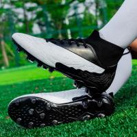 Zapatos de Fútbol de Caña Alta AG/FG Cleats para Hombres y Niños Deportivas de Entrenamiento para Adultos y Niños - details 17