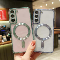 Funda de Silicona de Lujo Transparente Magnética Carga Inalámbrica Magsafe para Samsung Galaxy S20, S21, S22, S23, S24 Ultra Plus Accesorios de Electrónica - details 9