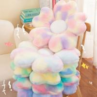 Cojín de peluche con flores de colores, almohada de felpa, pétalos protectores de cadera esponjosos, cojín de asiento, estera suave de flor de cerezo para habitación de niños - details 1