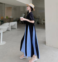 Vestido de sirena casual de talla grande con diseño de bloques de color de verano, ajuste sueltoAVestido de Talla Grande para Hermana con Falda de Personaje - details 6