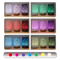 Humidificador de Aire Ultrasonido 100ml con Patrón de Hoja Essential Oil Diffusión Aromaterapia Luz LED de 7 Colores Regulador de Humedad para Habitaciones Menos de 30 Metros Cuadrados Fabricado en China - details 2