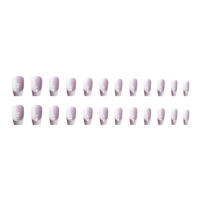 Uñas postizas reutilizables para el hogar, uñas prensadas púrpuras degradadas, dulces y encantadoras, uso de manicura DIY - details 4