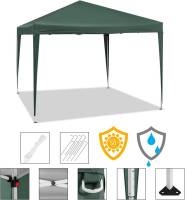 Tienda de fiesta Pabellón emergente Protección solar impermeable Terraza Festival marquesina 3x3m verde - details 2