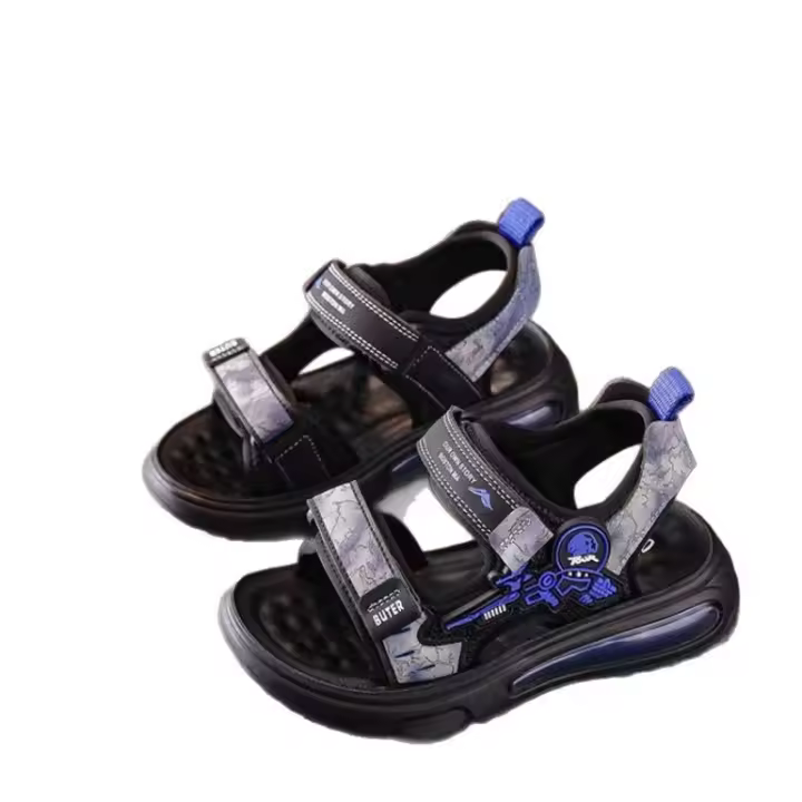 Sandalias de Aire de Cojín para Niños 2025 Zapatos de Playa de Suela Suave Antideslizante para Niños de Primaria - 1
