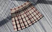 Falda Mini de Cintura Alta para Mujer Estilo a Cuadros de Media Longitud Moda de Alta Calidad - details 8