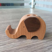Portalápices de elefante de madera para mujer, soporte para teléfono, decoración de escritorio, regalos para elefante - details 7
