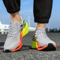 Zapatillas de Maratón Transpirables para Hombres Placa de Carbono Ligera, Absorción de Choques, Alivio Rápido, Diseño de Malla Superior y Suela de Goma, Cómodas para Senderismo, Uso Casual y Entrenamientos - details 3