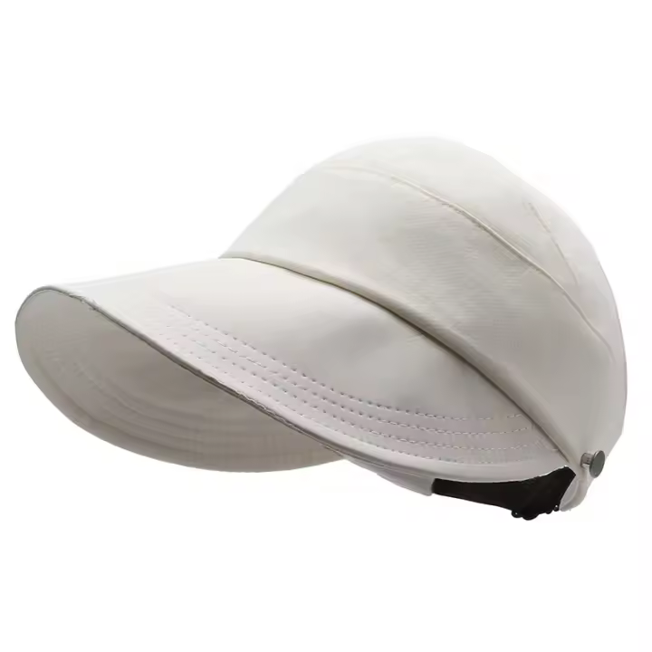 Sombrero de copa vacío con cola de caballo alta, versión para exteriores, gorra de béisbol para la cara de las mujeres que muestra un sombrero para el sol informal pequeño y versátil, sombrero de protección solar - 1