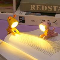 Mini lámpara de noche para el hogar, aspecto Adorable, botón plegable, alimentado por batería, luz LED, lindo perro de dibujos animados, ciervo - details 4