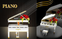 bdydt micro building blocks set piano architecture set for adult