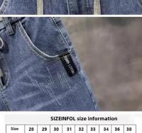 2025 nuevos pantalones vaqueros de cintura elástica para hombres de pierna recta primavera otoño cordón verano delgado suaviza tu silueta pantalones largos - details 2