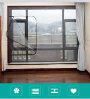 Mosquitera con cremallera para ventana, cortina de puerta, se puede personalizar, invisible, nuevo estilo - details 10