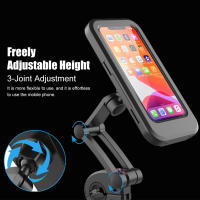 Soporte Universal de teléfono para motocicleta carcasa dura impermeable para teléfono soporte ajustable de 360 ​​° para teléfono móvil de bicicleta de hasta 6.7 ​​pulgadas - details 0