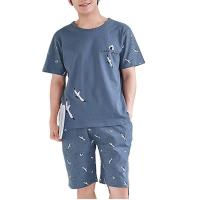 Pijama de Talla Grande Youth Sleepwe Conjunto Casual y Transpirable para Hombres - details 0