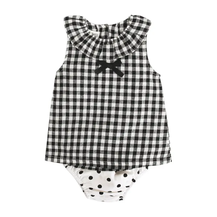 -Conjunto de Ropa de Algodón para Niños, Conjunto de Ropa with Impresión de Lino, Verano, 2 piezas - 1