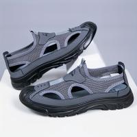 Nuevos zapatos sin cordones de malla transpirable de verano para hombre, perfectos para conducir, actividades al aire libre y la playa. - details 3