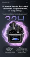 Auriculares Bluetooth Inalámbricos SANLEPUS 2024, Pantalla Digital Táctil Inteligente, Bluetooth 5.3 con Micrófono HD, HiFi Estéreo, Reducción de Ruido, 32H de Reproducción, Control Táctil, Compatibles con Android y iPhone - details 7