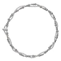 Collar envuelto en perlas de imitación a la moda, gargantilla de cadena con hebilla magnética de doble capa, regalo de joyería - details 0