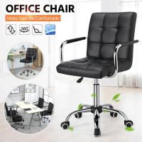 Silla de oficina giratoria, taburete de trabajo, escritorio ergonómico con respaldo negro - details 4