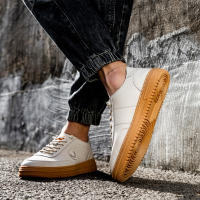Xiaobai zapatos de hombre 2025 nueva superficie de cuero de verano deportes suela suave transpirable No. 1 zapatos de junta casual zapatos de cuero de los hombres. - details 14